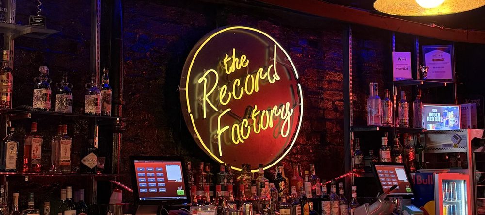 Content filmed on site in a bar
